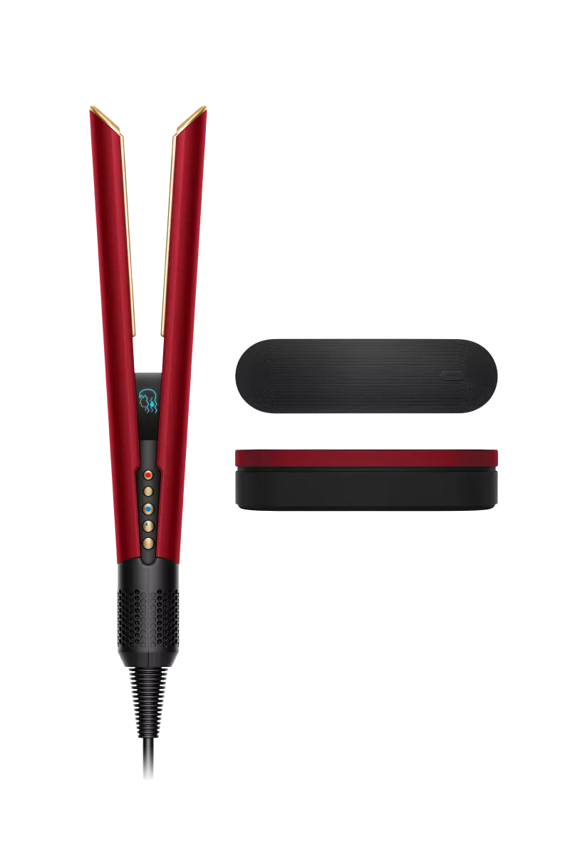 Dyson HT01 Airstrait Straightener Red Velvet Gold